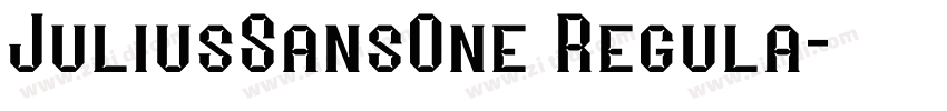 JuliusSansOne Regula字体转换